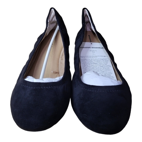 Amazon Essentials Faux Suede Ballet Flats Size 13W NWOT - Picture 2 of 8